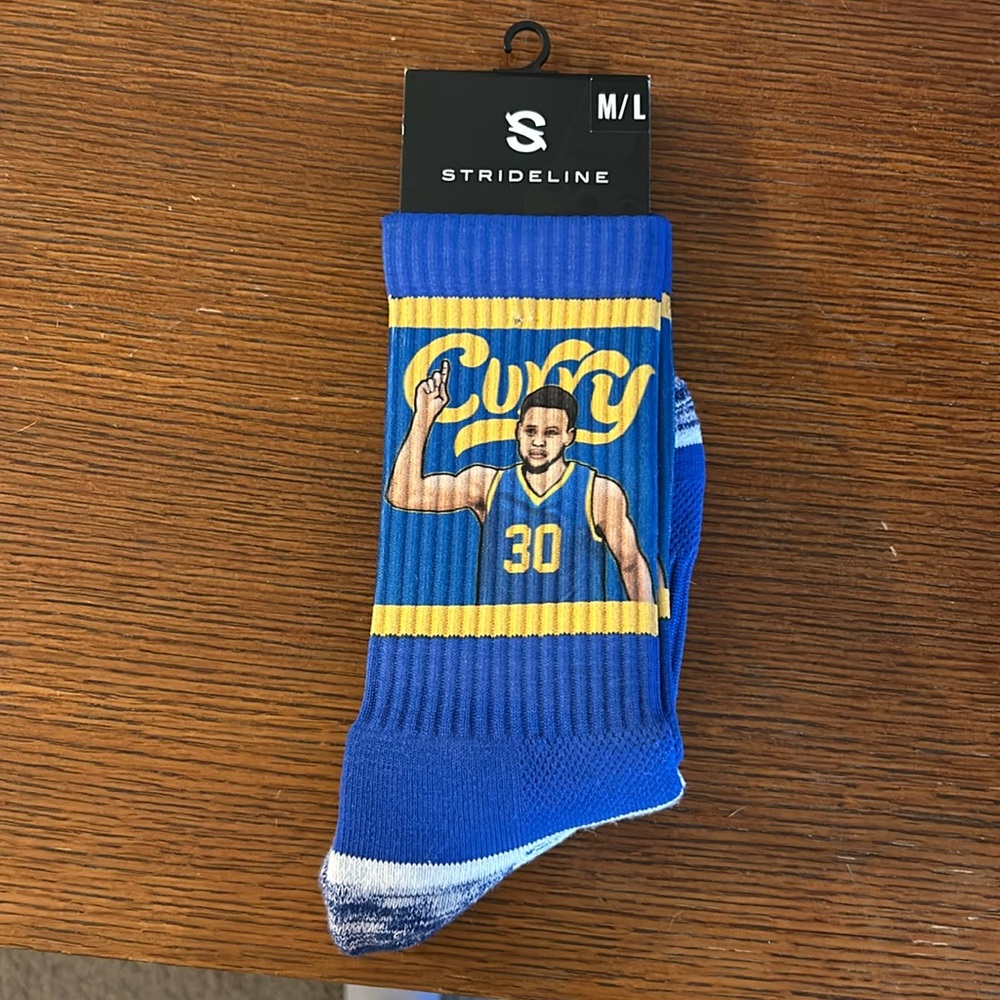 Golden State Warriors official NBA Steph Curry socks